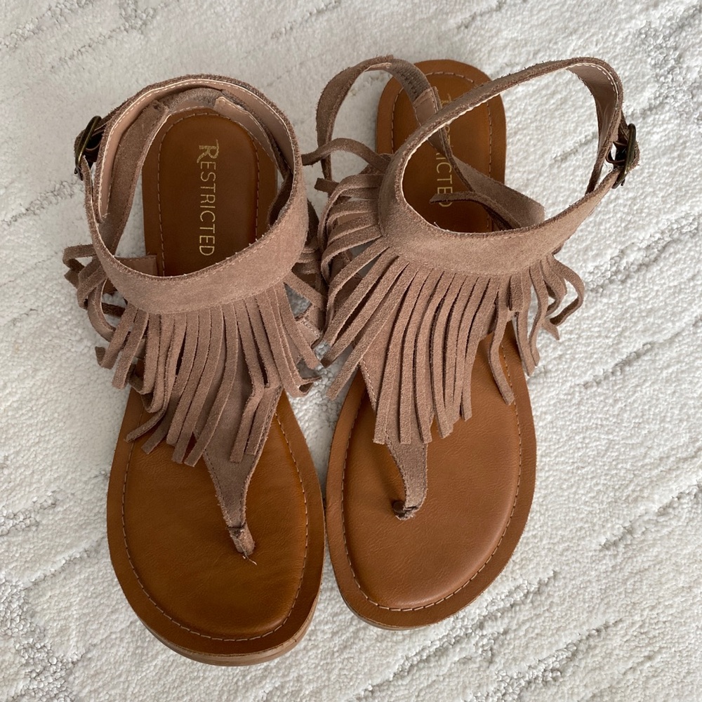 fringe sandals